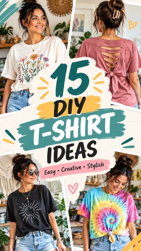 15 DIY T-Shirt Ideas for Easy, Creative  Stylish Upcycling
