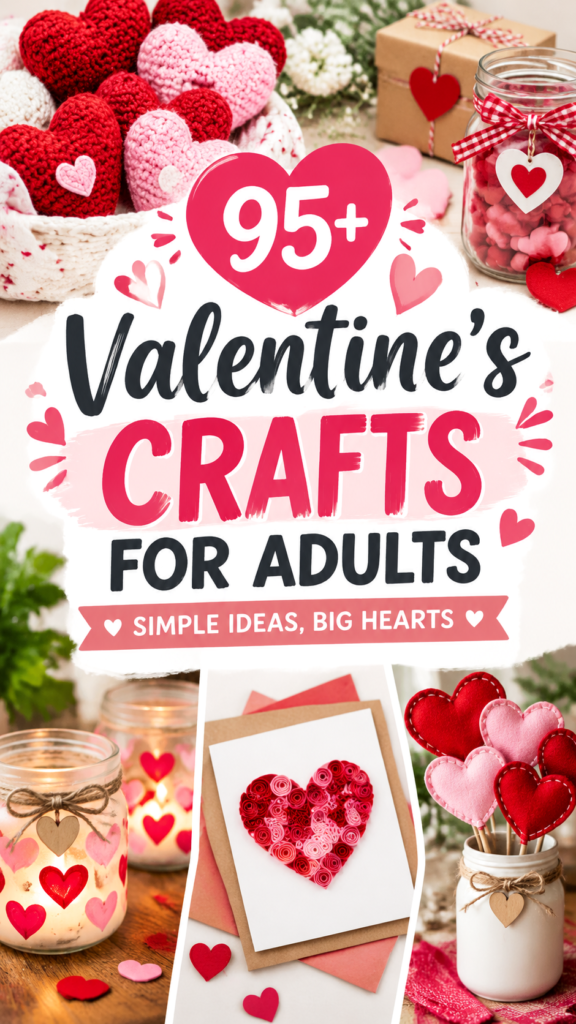95 Valentine Crafts for Adults DIY Ideas to Try This Year