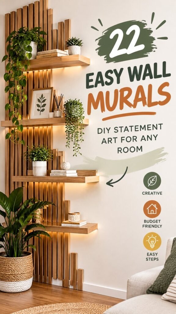 22 Easy Wall Mural Ideas DIY Statement Art for Any Room