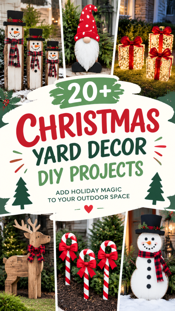 20 DIY Outdoor Christmas Decorations for a Festive Yard Display