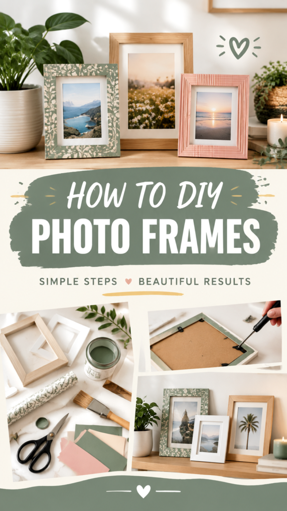 DIY Cardboard Photo Frame Ideas  Easy Homemade Frame Tutorial