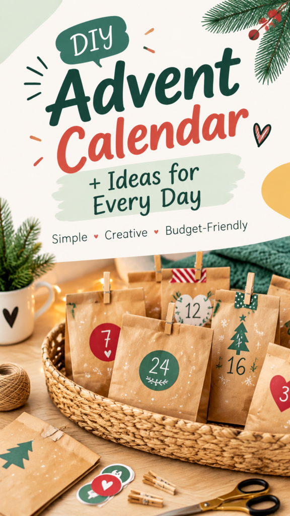 DIY Advent Calendar Ideas with Printable Tasks for Christmas Countdown